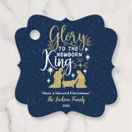 Ehre für die Geschenktasten des neugeborenen König Geschenkanhänger