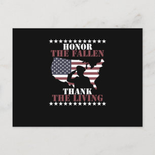Ehre für die Toten, danke für den Tag der Lebenden Postkarte