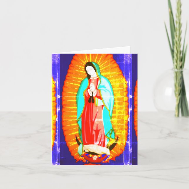 Ehre für unsere Dame von Guadalupe Dankeskarte (Vorderseite)