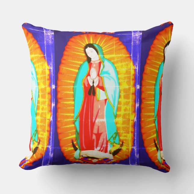 Ehre für unsere Dame von Guadalupe Kissen (Vorderseite)