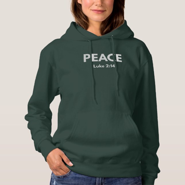 Ehre sei Gott. Friede auf Erden Hoodie (Vorderseite)