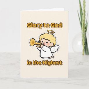 Ehre sei Gott in der Höhe Weihnachtsengel Karte
