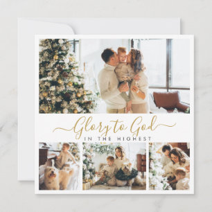 Ehre sei Gott Religiöse Fotocollage Weihnachten