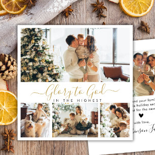 Ehre sei Gott Religiöse Fotocollage Weihnachten