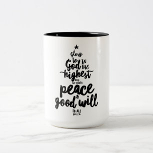 Ehre sei Gott Weihnachten Zwei-Ton-Tasse Zweifarbige Tasse
