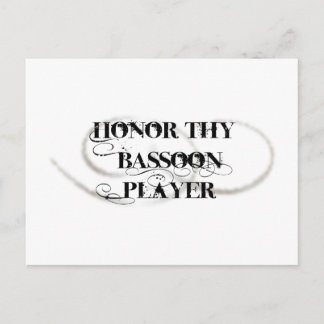 Ehre Thy Bassoon Player Postkarte