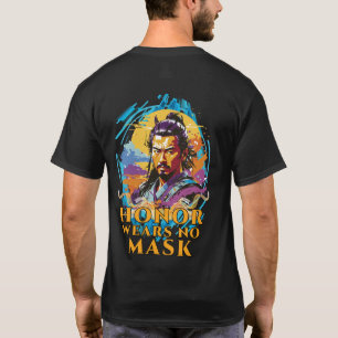 Ehre trägt keine Maske Männer schwarz T-Shirt