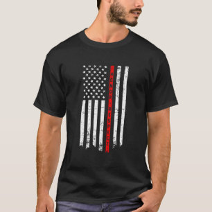 Ehre und Respekt für den Feuerwehrmann der dünnen T-Shirt