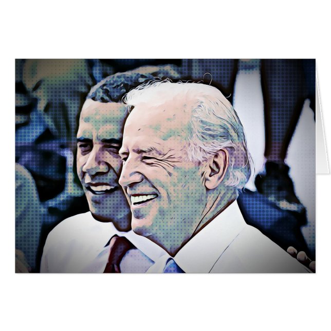 Ehre, Würde und Klasse, Obama und BIden Card (Vorderseite (Horizontal))
