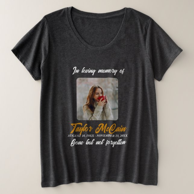 Ehren des T - Shirt für die Erinnerung - Plus (Design vorne)
