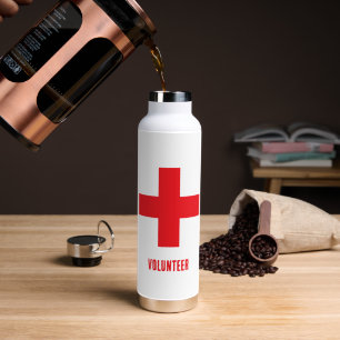 Ehrenamtliche & Erste Hilfe, Kreuz, Krankenwagen, Trinkflasche