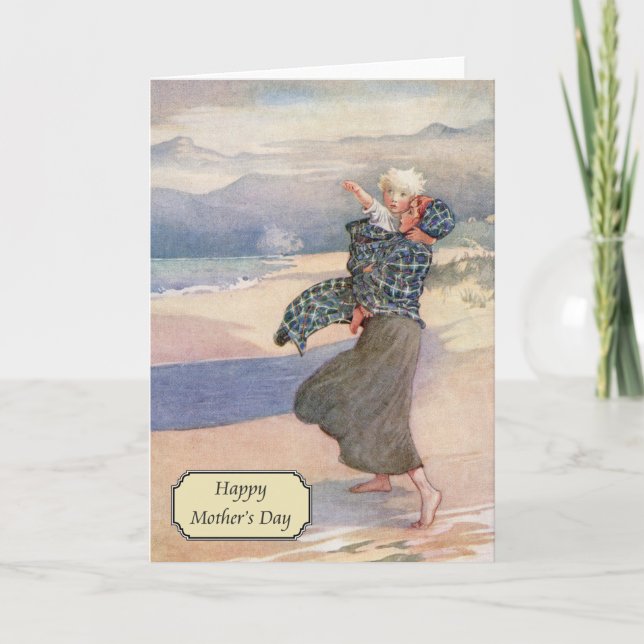 Ehrenbewerb - Vintager Muttertag Karte (Vorderseite)