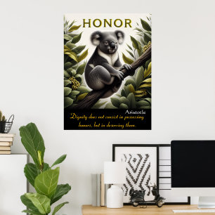 Ehrenblüten in Koalas Friedlicher Höhle Poster
