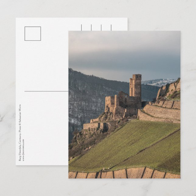 Ehrenfels Castle Deutschland Postkarte (Vorne/Hinten)
