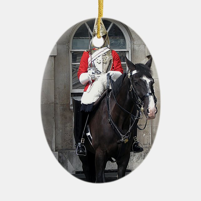 Ehrengarde für das Pferd London Keramik Ornament (Vorne)