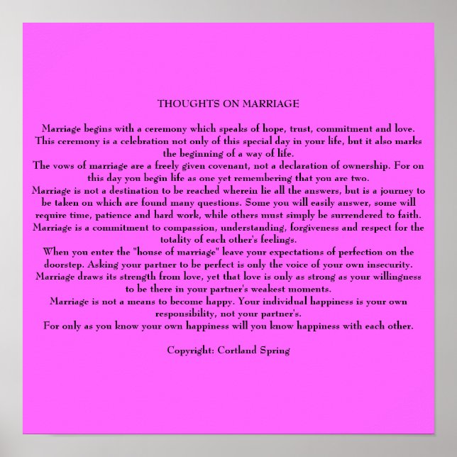 EHRENGEDANKEN POSTER (Vorne)