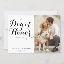Ehrenhund nur verheiratet Hochzeitsankündigung Save The Date