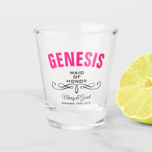 Ehrenjungfer Hochzeitsfeier Schnapsglas