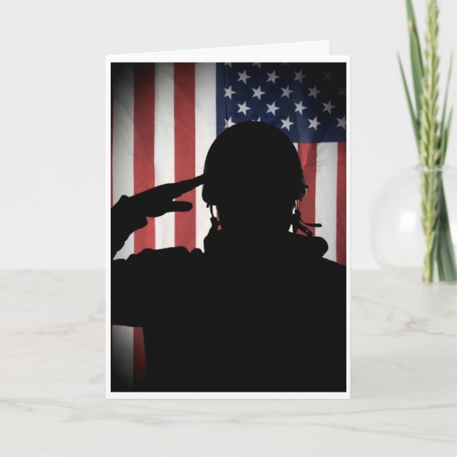 Ehrenmänner - Salute Dankeskarte (Vorderseite)