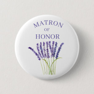 Ehrenmatron der Lavender Herb Wasserfarbe Button