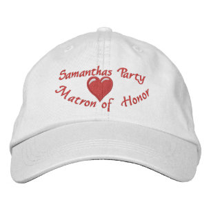 Ehrenmatron des Party Bestickte Kappe