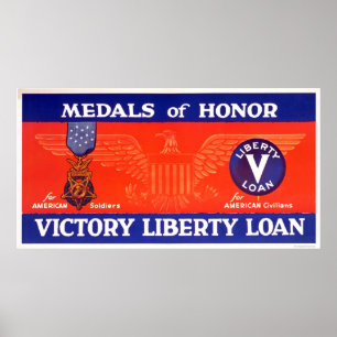 Ehrenmedaillen - Victory Liberty Loan Poster