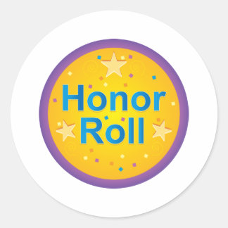 Ehrenrolle Runder Aufkleber