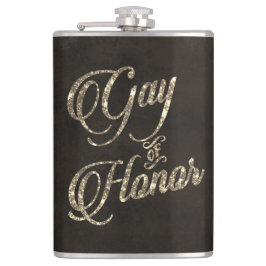 Ehrenschwule Bar | Brautparty Keepake Gold Flachmann