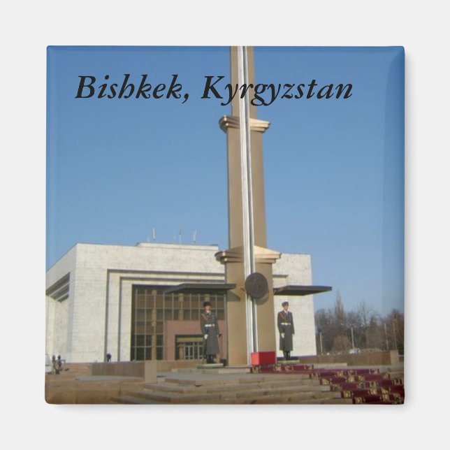 Ehrenwache, Bischkek, Kirgisistan Magnet (Vorne)