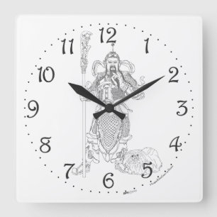 Ehrenwerter Vorfahr-Wanduhr Quadratische Wanduhr