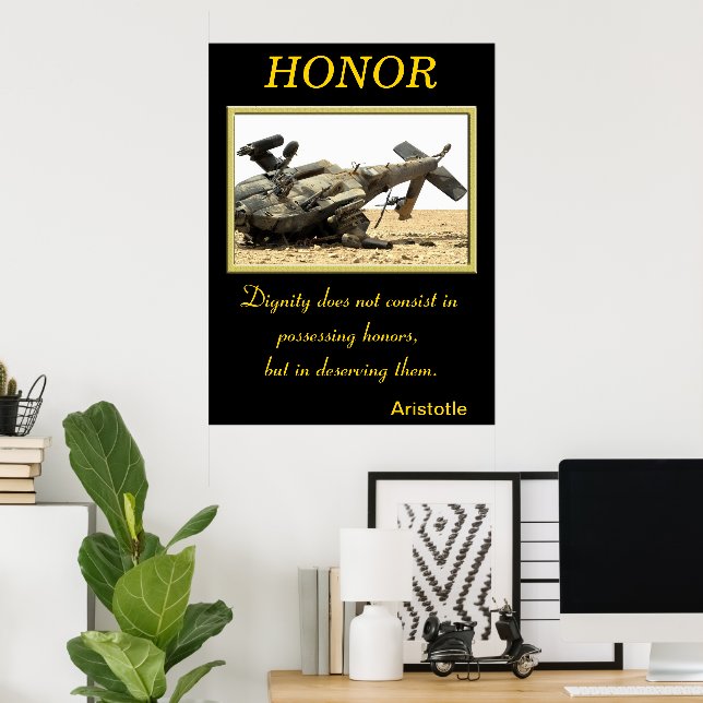 Ehrenzeichen durch militärische Widerstandskraft u Poster (Heimbüro)