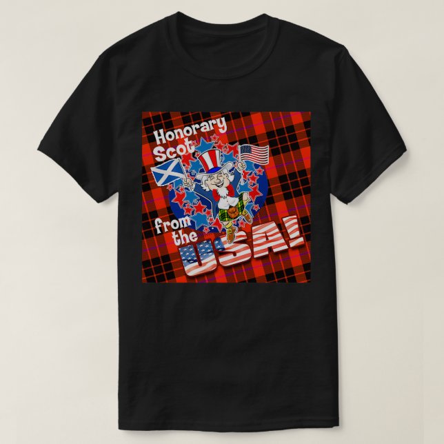 Ehrenzeichen Schotte aus den USA T-Shirt (Design vorne)