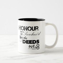 Ehrenzitat-Tasse Christophers Marlowe (eine Seite) Zweifarbige Tasse