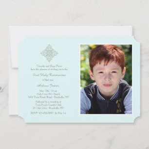 Ehrerbietige quere religiöse Foto-Einladung Einladung