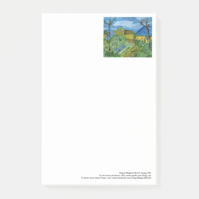 Ehrerbietung Cezanne zu den großen Post-it Klebezettel (Vorderseite)