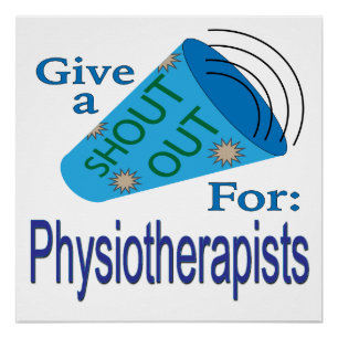 Ehrerbietung für Physiotherapeuten Poster