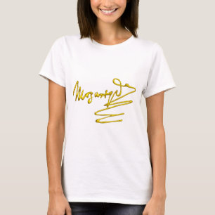 EHRERBIETUNG Unterzeichnung zur Goldmozart/3D T-Shirt