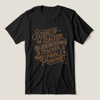 Ehrfurcht gegenüber Ihrem Lehrer Tri-Blend Shirt