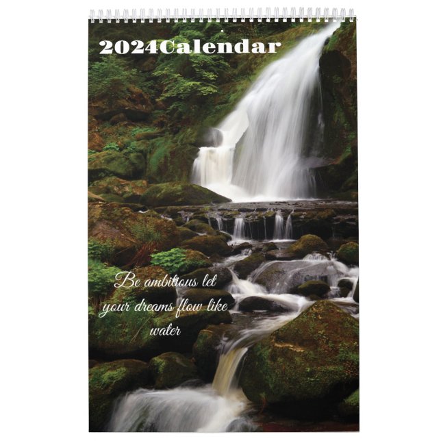 Ehrgeiz gelassen, wie Wasser 2024 Kalender (Titelbild)