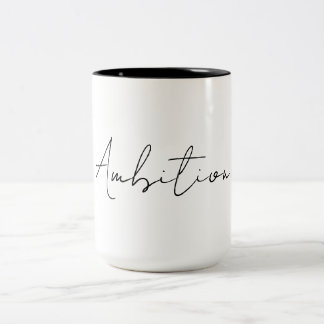 Ehrgeiz-Kaffeetasse Zweifarbige Tasse