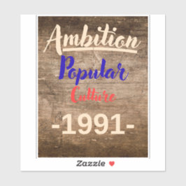 Ehrgeiz: Populärkultur Aufkleber