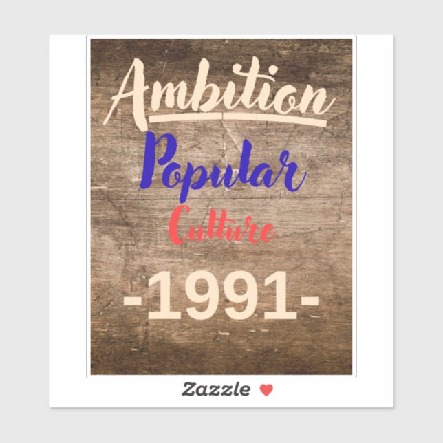 Ehrgeiz: Populärkultur Aufkleber (Blatt)