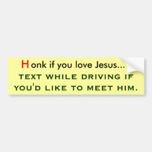 Ehrlich, wenn du Liebe jesus hast Autoaufkleber