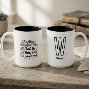 Ehrliche Kohle-Checkliste-Ehrenamtlichen-Plan Zweifarbige Tasse