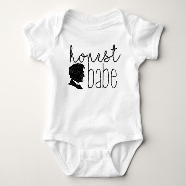 Ehrlicher Baby Abe Lincoln Bodysuit Baby Strampler (Vorderseite)