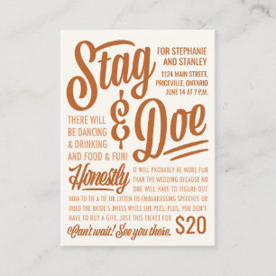 Ehrliches Stag & Doe Ticket