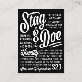 Ehrliches Stag & Doe Ticket