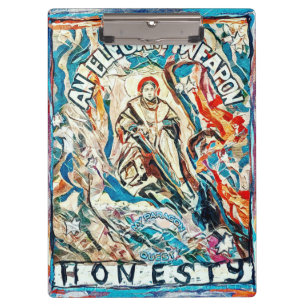 Ehrlichkeit, eine elegante Waffe. Klemmbrett