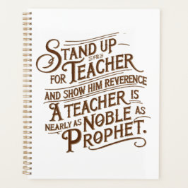 Ehrlichkeit gegenüber dem Lehrer Planer