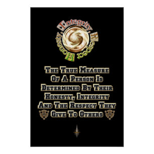 Ehrlichkeit und Integrität respektieren MXT Poster